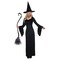 Women's Enchanting Witch Costume Velvety Full-Length Dress with Bell Sleeves Medium